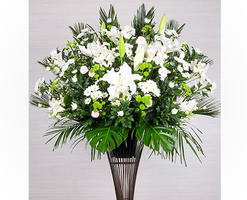 お悔み・お供えのお花「お供えスタンドフラワー」画像